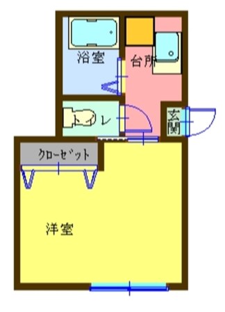 フローラ一之江の物件間取画像